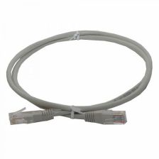 Шнур комм. TWT, кат. 6, неэкр., U/UTP, RJ45/RJ45, PVC, AWG24, 1.5м, серый