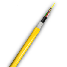 Кабель ВО BNH FO-MT Multi Tube, 32хОВ, OS2 9/125, LSZH нг(A)-HF, Ø 10,7мм, универсальный, стальная проволока, 8 кН, жёлтый, цен.сил.элем