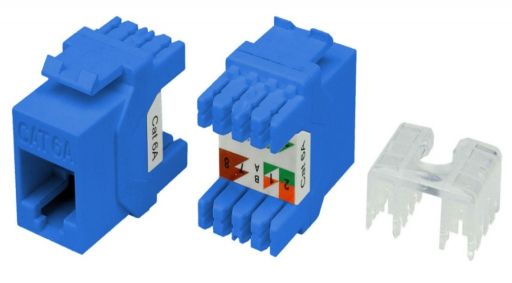 Модуль Hyperline KJ8-8P8C-C5e-180-BL
