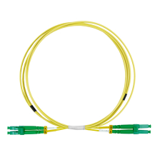 Комм. шнур оптический BNH, Duplex LC/LC (APC/APC), OS2 9/125, LSZH, 0,5м, D 2мм, цвет: жёлтый