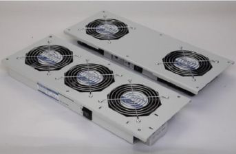 Вентиляторный модуль Eurolan Racknet, 19", 1U, 60х425х170 мм (ВхШхГ), вентиляторов: 2, для серии F30, S3000, цвет: серый