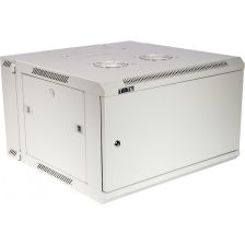 Шкаф телекоммуникационный настенный TWT PRO, 19", 15U, 768х600х600 мм (ВхШхГ), дверь: металл, разборный, цвет: серый