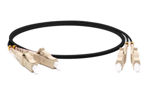 Коммутационный шнур оптический Hyperline FC-D3-504-LC/PR-LC/PR-H-15M-LSZH-BK