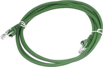 Шнур комм. Lanmaster, кат. 5е, неэкр., U/UTP, RJ45/RJ45, LSZH, 5м, зелёный