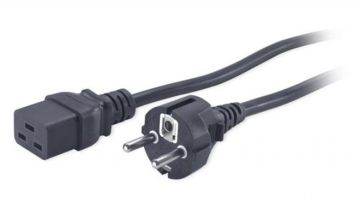 Силовой шнур APC, Schuko, вилка IEC 320 C19, 2.5 м, 16А, цвет: чёрный
