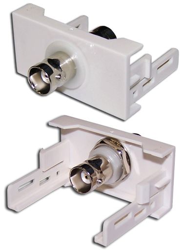 Вставка в розеточную панель Lanmaster LAN-WA-LP-BNC-WH