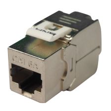 Модуль универсальный BNH, keystone, 1хRJ45, Toolless, кат. 6A, экр., 1 шт, цвет: металл