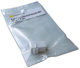 Модуль универсальный Lanmaster, 1хRJ45, кат. 5е, неэкр., 1 шт, цвет: белый