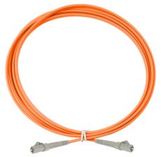 Комм. шнур оптический Eurolan Tight Buffer, Simplex LC/LC, OM2 50/125, LSZH (нг(A)-HF), 15м, серый хвостовик, цвет: оранжевый