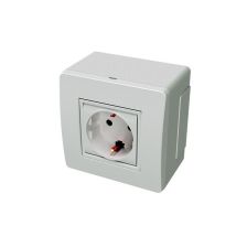 Монтажная коробка DKC Viva, 2 модуля, 86х86х55 мм (ВхШхГ), цвет: коричневый