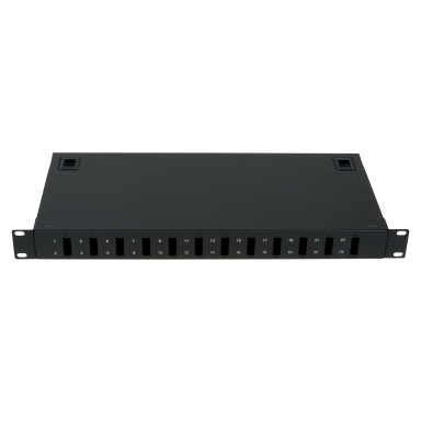 Коммутационная панель оптическая BNH ODF-19-CX-FP-1U-12-QLC-BK
