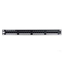 Комм. патч-панель Eurolan, 19", 1HU, портов: 24 х RJ45, кат. 5е, универсальная, неэкр., цвет: чёрный, (27B-U5-24BL)