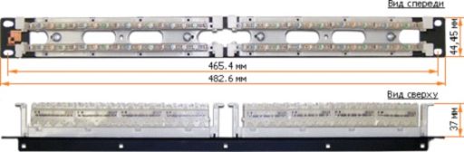 Кросс-панель Lanmaster LAN-RS110-64FT/6