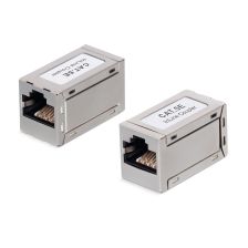 Проходной адаптер (coupler) Cabeus, RJ45(8p8c), кат. 5е, экр., цвет: металл