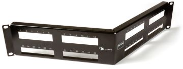 Комм. патч-панель Siemon MAX, 19", 2HU, портов: 48хRJ45, кат. 5-7A, универсальная, экр., цвет: чёрный, (MX-PNLA-48)