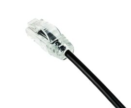 Шнур комм. Panduit, кат. 6A, неэкр., U/UTP, RJ45/RJ45, PVC, AWG26, 4м, чёрный