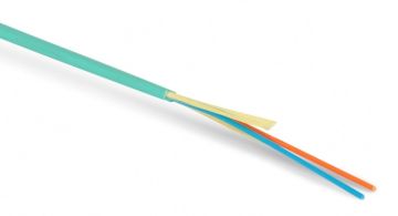 (Архив)Кабель ВО Belden Tight Buffer,  2хОВ, OM3 50/125, FRNC/LSNH, Ø 2мм, внутри зданий, небронированный, цвет: аквамарин