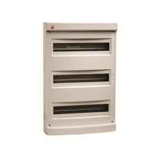 Щит электрический настенный DKC RAM base IP40, 3ряд. 54мод., дверь: без двери, корпус: пластик, цвет: серый