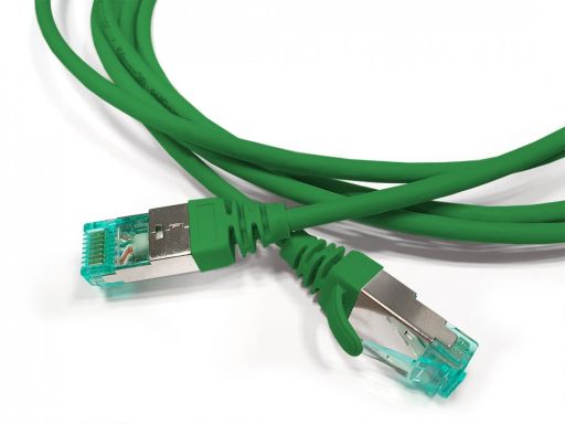 Шнур коммутационный Hyperline PC-LPT-SFTP-RJ45-RJ45-C6A-1.5M-LSZH-GN