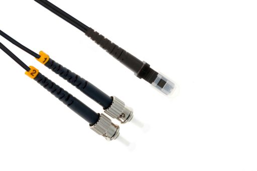 Коммутационный шнур оптический Hyperline FC-D2-50-MTRJM/PR-ST/PR-H-3M-LSZH-BK