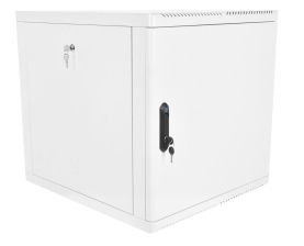 Шкаф телекоммуникационный настенный ЦМО ШРН-М, 19", 9U, 480х600х530 мм (ВхШхГ), дверь: металл, разборный, цвет: серый