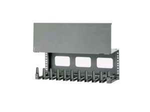 Организатор комм. шнуров Panduit, 2HU, 88х483х204 мм (ВхШхГ), горизонтальный, с крышкой, для кабеля, цвет: чёрный