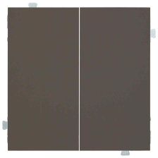 Проходной выключатель Rikett Classic, двухклавишный, цвет: капучино, (35614 CP)