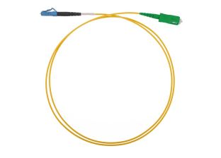 (Архив)Шнур коммутационный Связьстройдеталь ШОС-SM/2.0, Simplex SC/LC (APC/UPC), G.652, LSZH-FR, 1м, цвет: жёлтый