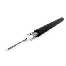 Кабель ВО Hyperline FO-SRA-OUT Single loose tube,  4хОВ, SMF-28 9/125, PE, Ø 8,1мм, снаружи зданий в грунт, гофрированная стальная лента, цвет: чёрный
