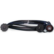 Шнур комм. Hyperline, кат. 5е, экр., F/UTP, RJ45/RJ45, PVC, 1м, чёрный
