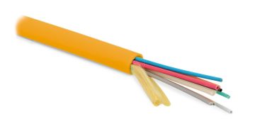 (Архив)Кабель ВО Hyperline Micro-Bundle,  12хОВ, OM2 50/125, LSZH, Ø 5,3мм, внутри зданий, небронированный, цвет: оранжевый