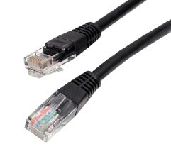 Шнур комм. Panduit, кат. 5е, неэкр., U/UTP, RJ45/RJ45, 100 МГц, PVC, AWG24, 2м, чёрный