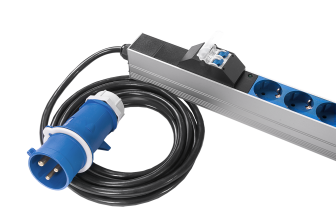 БРП (PDU) Metered Rem Rem-MC, Schuko х 24, 1863х45х60 мм (ВхШхГ), 32А, 1ф, вход IEC 320 309 3PN, шнур 3 м, автомат, алюминий