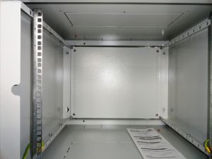 Стенка (к шкафу) ЦМО, 6U, 340х505х13 мм (ВхШхГ), с креплением, задняя, для настенных шкафов, цвет: серый