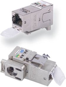 (Архив)Модуль универсальный AMP, keystone, 1хRJ45, Toolless, кат. 6A, неэкр., 1 шт