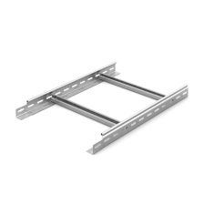 Лестничный лоток DKC L5 Combitech, трубчатый борт, усиленный, перфорированный, 400х50х6000 (ШхВхД), толщина: 1,5 мм, сталь, покрытие: горячий цинк