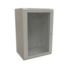 Шкаф телекоммуникационный настенный WRline TW, 19", 18U, 900х600х600 мм (ВхШхГ), дверь: перфорация, разборный, цвет: серый