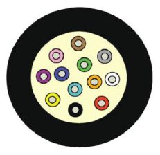 Кабель ВО Siemon XGLO Tight Buffer,  24хОВ, OS2 9/125, LSZH, Ø 8,8мм, универсальный, небронированный, цвет: чёрный