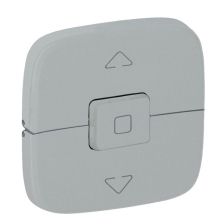 Лицевая панель для выключателя Legrand Valena Allure, 2, 58х51 мм (ВхШ), цвет: алюминий, жалюзи и рольставни, (LEG.755147)