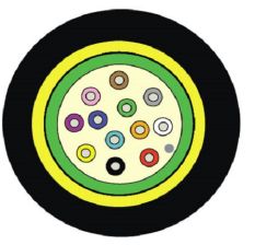 Кабель ВО Siemon XGLO Central Tube,  2хОВ, OM3 50/125, LSZH, Ø 7,7мм, универсальный, водоблокирующие ленты, цвет: чёрный