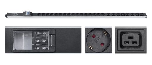 Блок распределения питания Cabeus PDU-32-16S-8C19-B-T