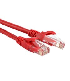 Шнур комм. Siemon MC, кат. 5е, неэкр., U/UTP, RJ45/RJ45, CM, 1м, красный, с защитным колпачком, без упаковки