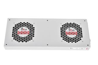 Вентиляторный модуль Rem R-FAN, 48V, 45х432х195 мм (ВхШхГ), вентиляторов: 2, 86 дБ, поток: 300 м3/ч, цвет: серый