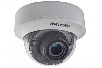 Сетевая IP видеокамера HIKVISION, купольная, улица, 1/3’, ИК-фильтр, цв: 0,005лк, фокус объе-ва: 2,8-12мм, цвет: белый, (DS-2CE56D8T-ITZE (2.8-12 mm))