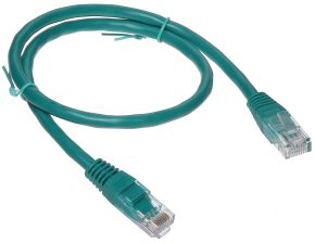 Шнур комм. Datarex, кат. 5е, неэкр., U/UTP, RJ45/RJ45, LSZH (нг(A)-HF), 1м, бирюзовый