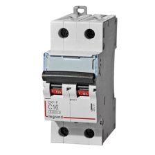 Автоматический выключатель Legrand DX3, 2 модуль, C класс, 2P, 16А, 16кА, (LEG.409202)