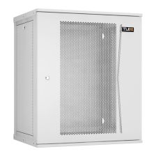 Шкаф телекоммуникационный настенный TLK Lite, 19", 15U, 703х600х450 мм (ВхШхГ), дверь: перфорация, разборный, цвет: серый