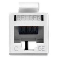 Модуль универсальный Belden, keystone, 1хRJ45, кат. 5е, неэкр., цвет: белый