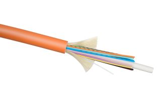 Кабель ВО Cabeus Tight Buffer,  16хОВ, OM1 62,5/125, FR-PVC, Ø 7,8мм, внутри зданий, небронированный, цвет: оранжевый