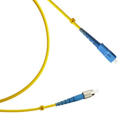 Коммутационный шнур оптический Cabeus FOP(s)-9-SC-FC-20m